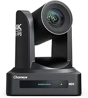 Chameye 60FPS 4K NDI PTZ Camera 20x Optical Zoom 4KP60 AI Auto-Tracking, HDMI/USB/3G-SDI/LAN/PoE for Church Worship Education Conference Events, (NDI License Included), C520