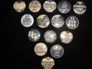 UCF Knights buttons flat back or pin badge cabochons embellishments magnets