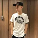 美國百分百【全新真品】ABERCROMBIE & FITCH T恤 AF 短袖 T-SHIRT 短T 老虎 白色 M號 AH22