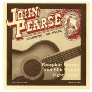 John Pearse Silk and Phosphor Bronze Light 11-49 Acoustic Guitar Strings 510L