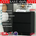 Artiss Bedside Table Drawers Side Table Bedroom Lamp Nightstand Furniture Black