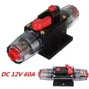 DC 12V 60A In-Line Circuit Breaker Fuse Auto Car Stereo/Audio Protection 60 AMP (for: Fiat)