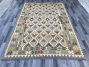 Handwoven Afghan Kilim Rug, Wool Rug ,Flat Weave Rug 306 CM X 205 CM( KSR#98)