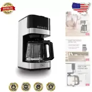 Sleek Aroma Tocco 10-Cup Drip Coffee Maker | Automatic Brewing & Warm Keeping