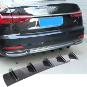 Carbon Fiber Style Car Rear Bumper Lip Diffuser Shark Fins For AUDI A3 A4 A5 A6