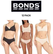 Bonds Womens Cottontails Midi Breathability and Comfort Brief 12 Pack WY5PA