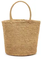 Sensi Studio Medium Raffia Basket bag - Beige ONE SIZE