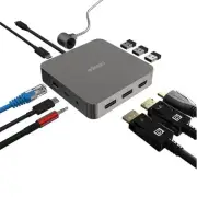 Adesso AUH-4051-TAA TAA COMPLIANT 11 IN 1 USC-C MULTIPORT DOCKING STATION