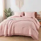 Pink Comforter Set King Size for Girls, Blush King (104"x90") 10 - Blush Pink