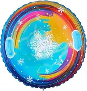 Snow Sledge Tube - Colorful Snow Sledge with Handles, Anti-Rollover Design for Snow Sled, Inflatable Sledge for Kids, Adults and Families