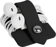 ELFRhino Cord Organizer Tangle-Free Earphone Organizer Headphone Earphone Cable Organizer Cord Wrap Winder Earbuds Wrap Winder Cord Manager Cable Winder 1 Piece Black