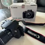 【二手】佳能 CANON EOS650D 數位單眼相機附2顆電池、2個原廠鏡頭、MINIUSB線、腳架