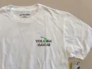 Volcom Hawaii Punk Polynesia t-shirt, White, Medium, NEW