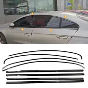Window Strip Trim Seal Belt Weatherstrip For VW Arteon CC 2010-2018 Chrome Black