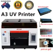 A3 UV Printer 3D Flatable Printer &1390 Printed Head for Cylindrical AU STOCK