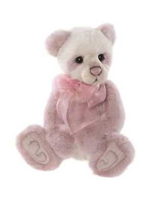 Charlie Bears 2024 | Mono Polly Pink Teddy Bear Paws Alpaca Bow MFN