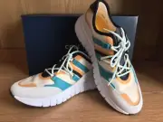 Cole Haan ZeroGrand Flex Sneaker White/Blue/Yellow Women Size 9.5 EU 40 W21689