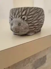 HEDGEHOG Garden New House Warming Home Plant Planter Critter Animal Collectible