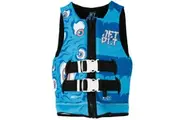 Jetpilot Cause Boys Blue Monster Neoprene L50s PFD Life Jacket Vest Sizes 3-14