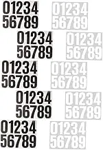 Vaguelly 10Sheets Self Adhesive Number Stickers for Easy Mailbox Identification Durable Decals for House Doors Trash Cans and Outdoor Use Readability