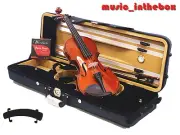 New Model- Student/Beginner 4/4 Solid Wood Violin +Bow +Case +Rosin +String set