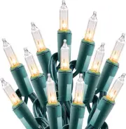 Clear Christmas String Lights 100 Count 25 Feet Incandescent Bulb Mini Lights