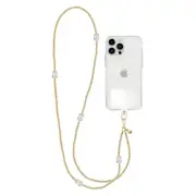Kate Spade Phone Crossbody Set in Stone - Gold