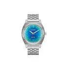 Nixon "Time Teller Solar" Watch (Silver Rainbow) Stainless Steel Analog Watch