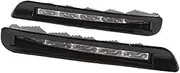 MKVAXR for Lexus, for LX570 2011 Car Flashing 1 Pair LED Daytime Running Light Waterproof DRL Fog Lamp Turn Signal Lamp Car Turn Signal Light(Black Black Cover)