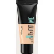Maybelline Fit Me Matte & Poreless Full Coverage Foundation 104 Soft Ivory, Soft Ivory