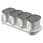 Seasoning Box Set Seasoning Storage Container With Spoon Airtight Spice Box Condiment Jars For Spic