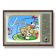 THE JETSONS Classic TV 3.5 inches x 2.5 inches Steel Cased FRIDGE MAGNET