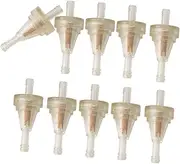JicSuXi 10Pcs 1/4" Small Engine Inline Fuel Filtering Replacing Easy to Install for 1/4" Fuel Lines Spare Part for Dirt Bike UTV
