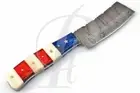 9" Custom Hand Made Cleaver Knife | American Flag