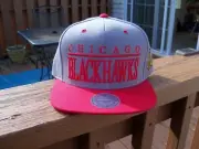 NHL CHICAGO BLACKHAWKS Mitchell & Ness Adj. SNAPBACK Hat ~ Size ~ OSFA