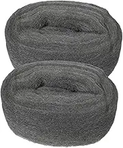 2pcs Steel Wool Roll Wire Mesh for Cleaning Polishing Sanding Reusable Coarse Wool Fabric DIY Renovation Professional