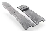 25mm Genuine PATEK PHILIPPE Nautilus Watch Strap Black Alligator - 25/18mm - NEW