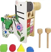 Teamson Kids Toddler Zebra Learn & Play Activity Centre with Xylophone
