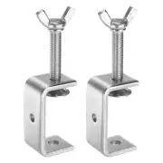 2pcs 304 Stainless Steel C Clamps 2.17" (55mm) Wide Jaw Opening Wood Clamps