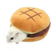 Small Animal Hideouts Cute Burgers House for Mini Squirrels Junior Chipmunks