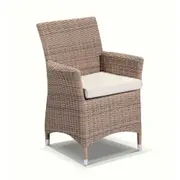 Sahara 4 Seater Outdoor Teak and Wicker Dining Setting - Outdoor Wicker Dining Settings