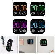 Large Digital Wall Clock with Remote Control Temperature and Day Countdown