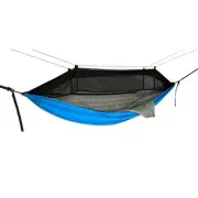 Hidden Wild Sleeping Bag Hammock with Bug Net - 9.25' - Blue