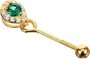 Hohopeti Pearl Pendant Clasp Connector for Jewelry Making Decorative Clasp for Necklaces Bracelets Design for Easy Stringing for DIY Projects and
