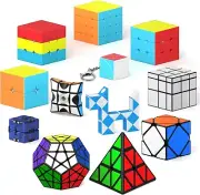 Diverse Puzzle Cube Bundle: 12 Pieces for Memory & Coordination - Gift Ready