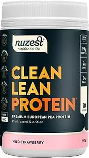 Nuzest - Pea Protein Powder - Clean Lean Protein - Vegan Protein Shake - Plant-Based Low Calorie & Low Carb - Gluten Free - Dairy Free (250g, Strawberry)
