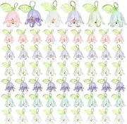 SEWACC Beads Kit Orchid Beads for Bracelets Jewelry Making Charms Flower Shape DIY Pendants