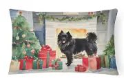 German Spitz Cozy Christmas Throw Pillow