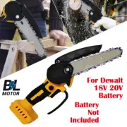 6" Mini Brushless Cordless Electric One-Hand Chainsaw Saw Wood Cutter for Dewalt