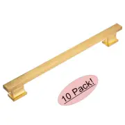 *10 Pack* Cosmas Cabinet Hardware Brushed Brass Contemporary Pull #702-192BB